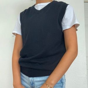 Black Sweater Vest